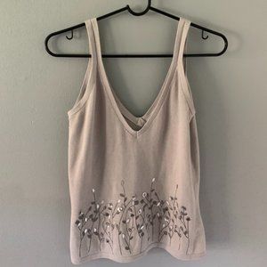 Arden B grey sequined tank